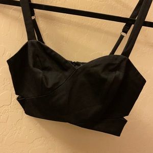 Guess by Marciano. Black sexy and slit on sides crop top! Size 2.